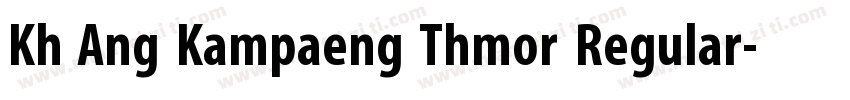 Kh Ang Kampaeng Thmor Regular字体转换